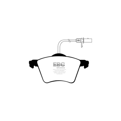 EBC PD01KF1334 Seat Alhambra (7M) Greenstuff Front Brake Pad & Plain Disc Kit  - Girling/TRW Caliper 2 | ML Performance UK Car Parts