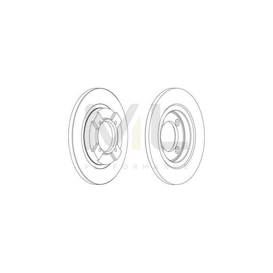 FERODO DDF064-1 Brake Disc Solid | ML Performance Car Parts