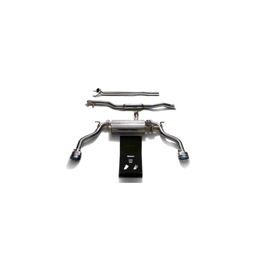 Armytrix MBL24-DS19B Valvetronic Exhaust System Mercedes-Benz CLA250 4WD C117 2014-2018 with Dual Blue Coated Oval | ML Performance UK UK Car Parts