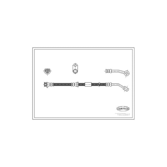 Corteco 19032897 Brake Hose For Honda Civic | ML Performance UK