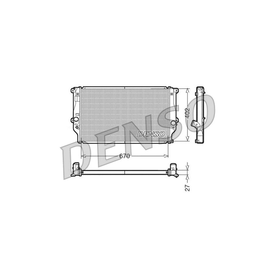 Denso DRM50025 Drm50025 Engine Radiator For Toyota Rav4 Iii Off-Road (Xa30) | ML Performance UK