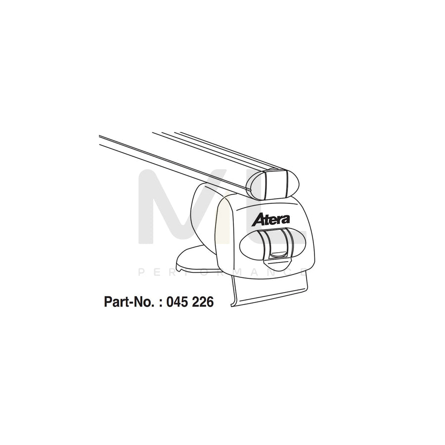 ATERA SIGNO 045226 Roof bars for TOYOTA Verso (AR20) for cars without rails, 137 cm, 100 kg, Aluminium | ML Performance Car Parts