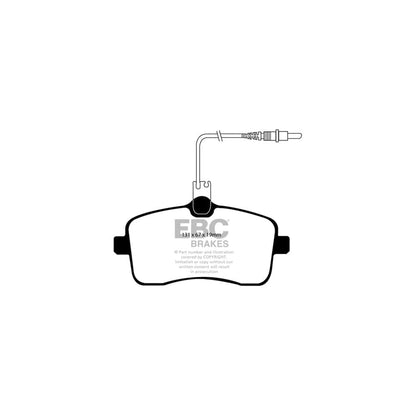 EBC PDKF1581 Peugeot 407 Ultimax Front Brake Pad & Plain Disc Kit 2 | ML Performance UK Car Parts