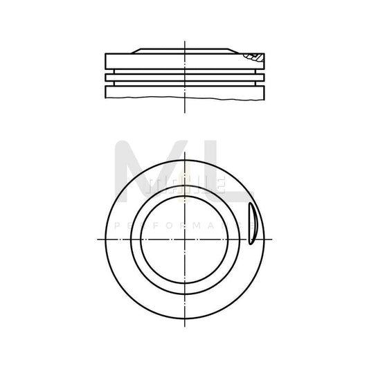 MAHLE ORIGINAL 081 75 01 Piston for BMW 3 Convertible (E30) 80,25 mm, without cooling duct | ML Performance Car Parts