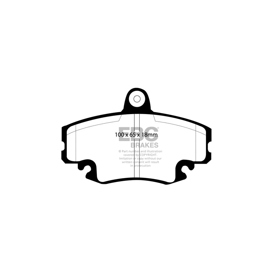 EBC DP4959R Dacia Renault Yellowstuff Front Brake Pads - Bendix/TRW Caliper 2 | ML Performance UK Car Parts