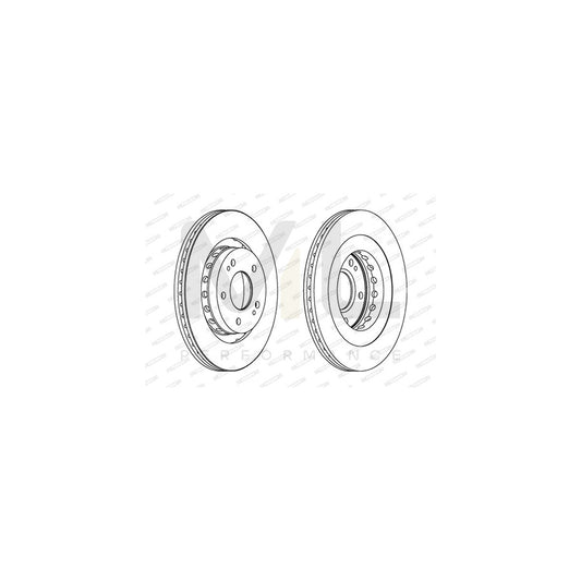 FERODO PREMIER Coat+ disc DDF1642C Brake Disc Vented, Coated, without bolts/screws | ML Performance Car Parts