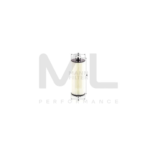 MANN-FILTER HU 6008/1 z Oil Filter with seal, Filter Insert | ML Performance Car Parts