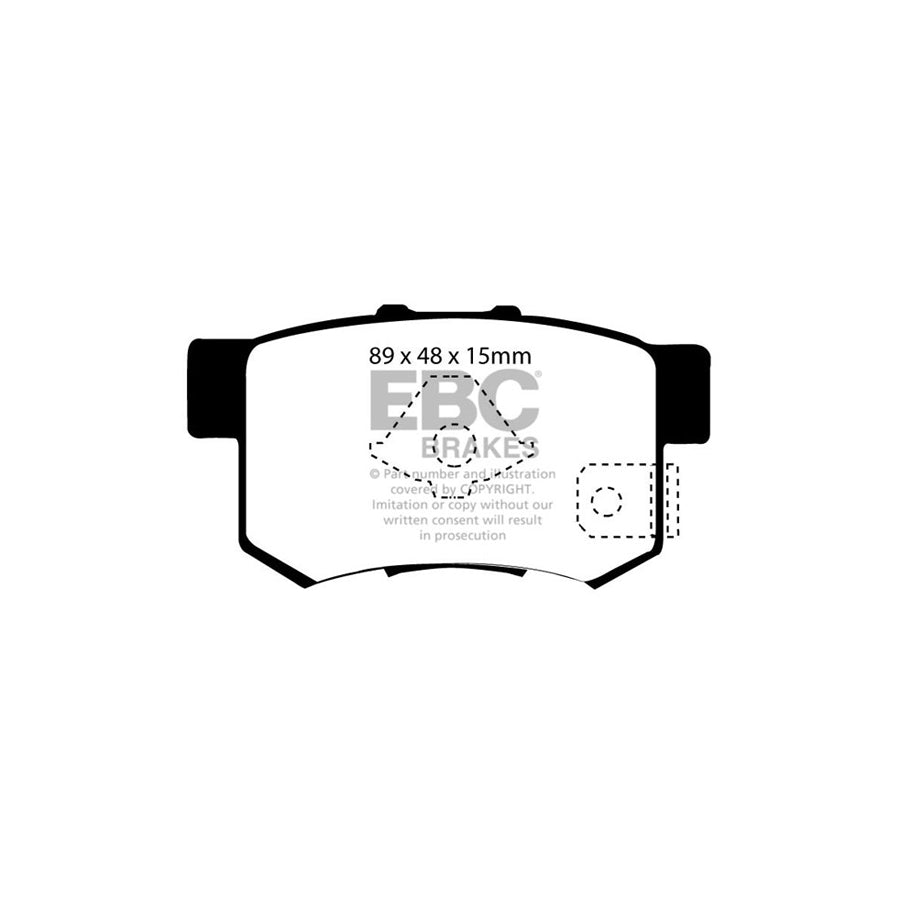 EBC PD06KR430 Honda CR-V Mk2 Greenstuff Rear Brake Pad & USR Disc Kit 2 | ML Performance UK Car Parts