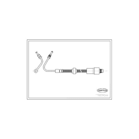 Corteco 19034266 Brake Hose For Renault Kangoo I (Kc) | ML Performance UK