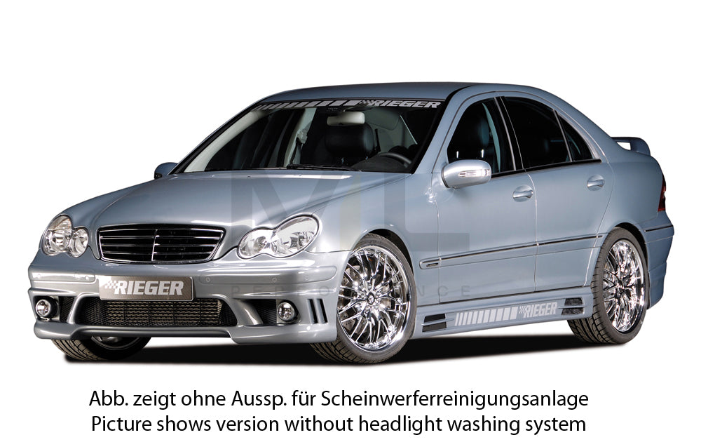 Rieger 00025204 Mercedes-Benz W203 C-Class Front Bumper 2 | ML Performance UK Car Parts