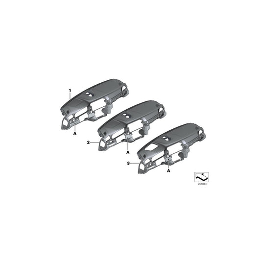 Genuine BMW 51458034665 F10 F11 Trim Panel Dashboard, Leather INDIVIDUAL (Inc. 520d, 530d & 550iX) | ML Performance UK
