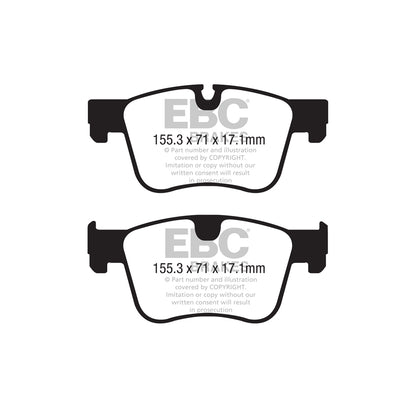 EBC DP42359R Citroen Opel Peugeot Toyota Yellowstuff Front Brake Pads - Bosch/TRW Caliper 2 | ML Performance UK Car Parts