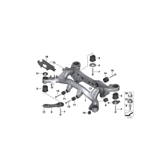 Genuine BMW 33306776888 E91 Stopper, Rear Right (Inc. 330xi) | ML Performance UK Car Parts