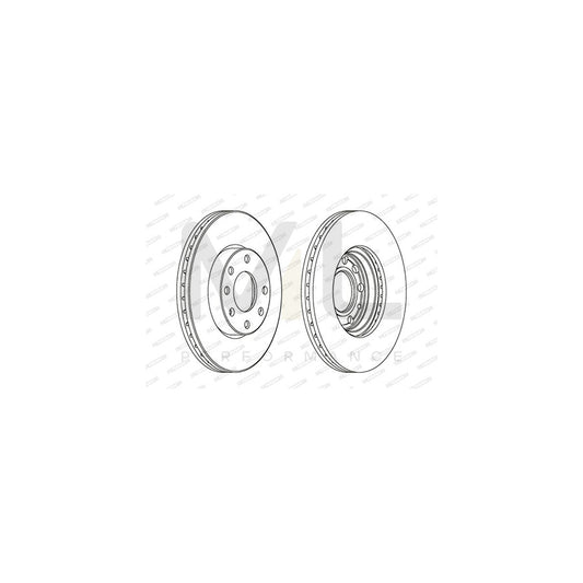 FERODO PREMIER Coat+ disc DDF1041C Brake Disc Vented, Coated, with bolts/screws | ML Performance Car Parts