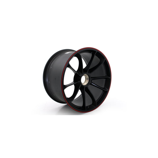 Genuine Porsche Rear 20-Inch Black With Red Border Alloy Wheel For Porsche 991 Gt3 | ML Performance UK Car Parts