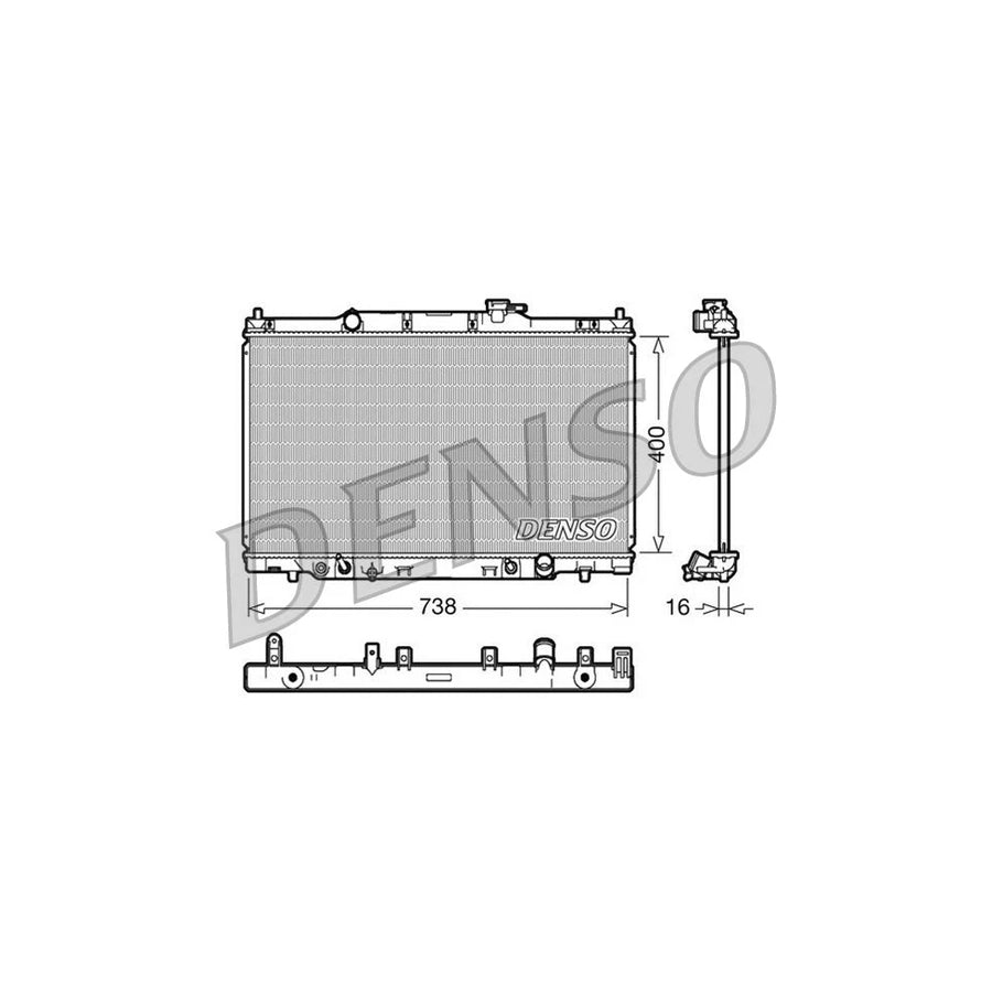 Denso DRM40013 Drm40013 Engine Radiator For Honda Cr-V Ii (Rd) | ML Performance UK