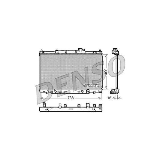 Denso DRM40013 Drm40013 Engine Radiator For Honda Cr-V Ii (Rd) | ML Performance UK