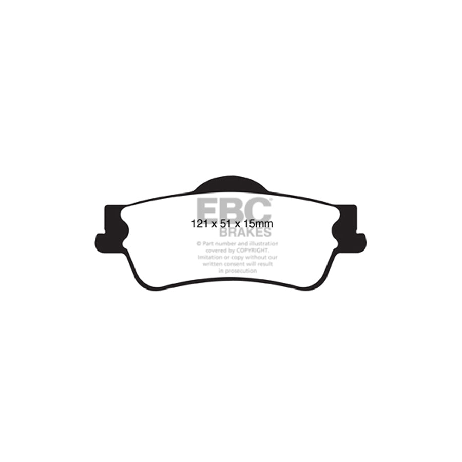 EBC DP31834C Bitter Chevrolet Holden Holden Hsv Redstuff Rear Brake Pads 2 | ML Performance UK Car Parts