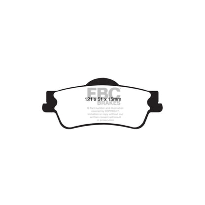EBC DP31834C Bitter Chevrolet Holden Holden Hsv Redstuff Rear Brake Pads 2 | ML Performance UK Car Parts
