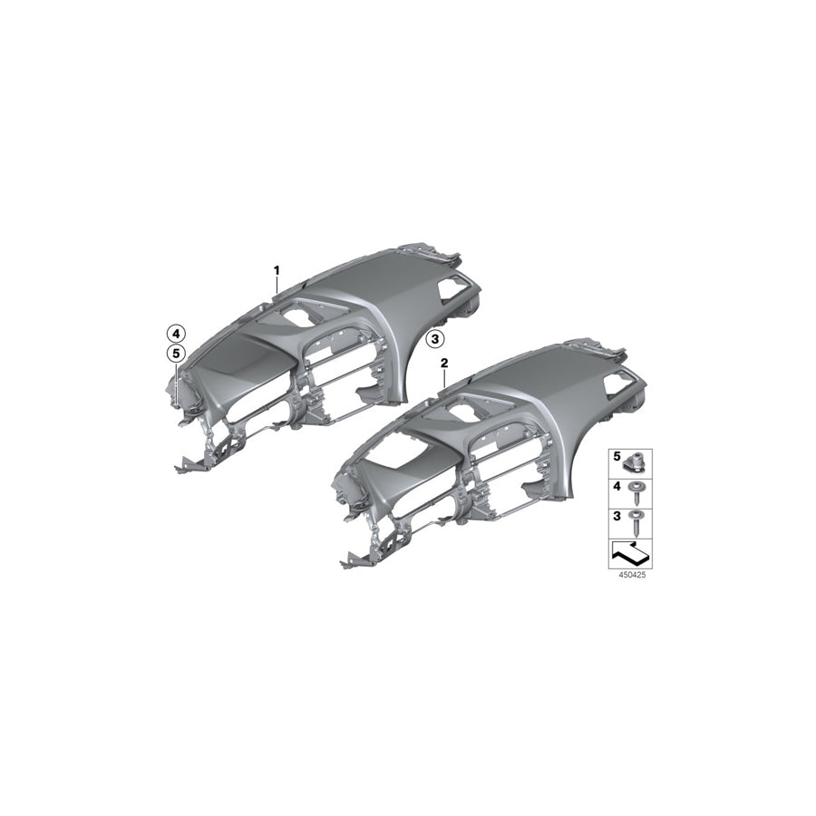 Genuine BMW 51459240774 F12 F06 F13 Trim Panel Dashboard, Leather SCHWARZ (Inc. 640dX, Alpina B6 & 650iX 4.0) | ML Performance UK
