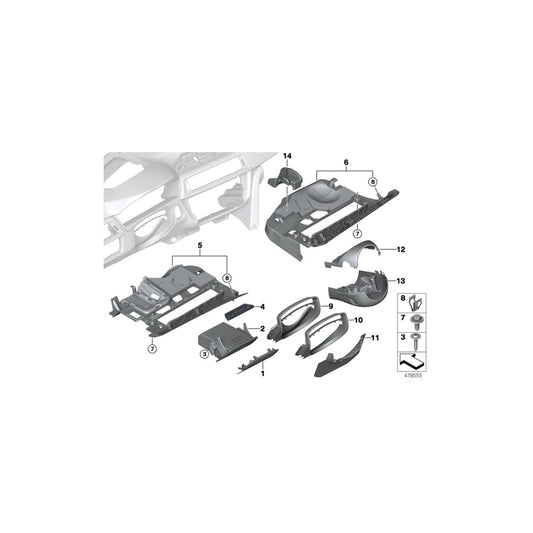Genuine BMW 51459240635 F30 F34 F33 Folding Box, Driver's Side VENETOBEIGE (Inc. 325d, 428iX & 320d ed) | ML Performance UK