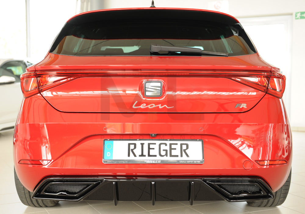 Rieger 00088210 SEAT Leon KL Rear Diffuser 6 | ML Performance UK Car Parts