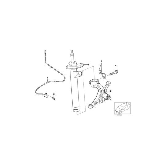 Genuine BMW 31316761894 E85 Front Right Spring Strut (Inc. Z4) | ML Performance UK Car Parts