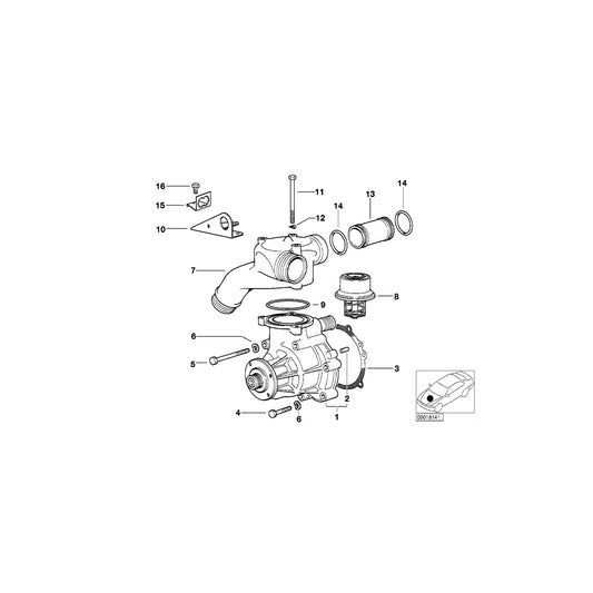 Genuine BMW 11531317588 E36 O-Ring 38,0X2,5mm (Inc. Z3 M & M3) | ML Performance UK Car Parts
