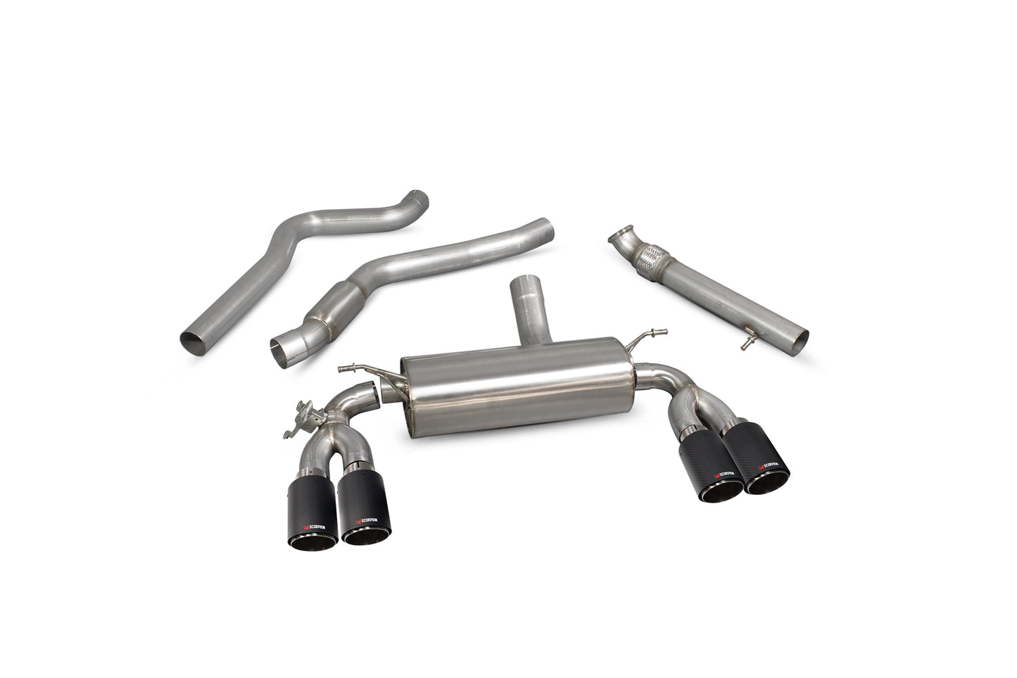 Scorpion SBM075CF BMW M2 F87 Cat-Back System With Electronic Valve | ML Performance UK UK
