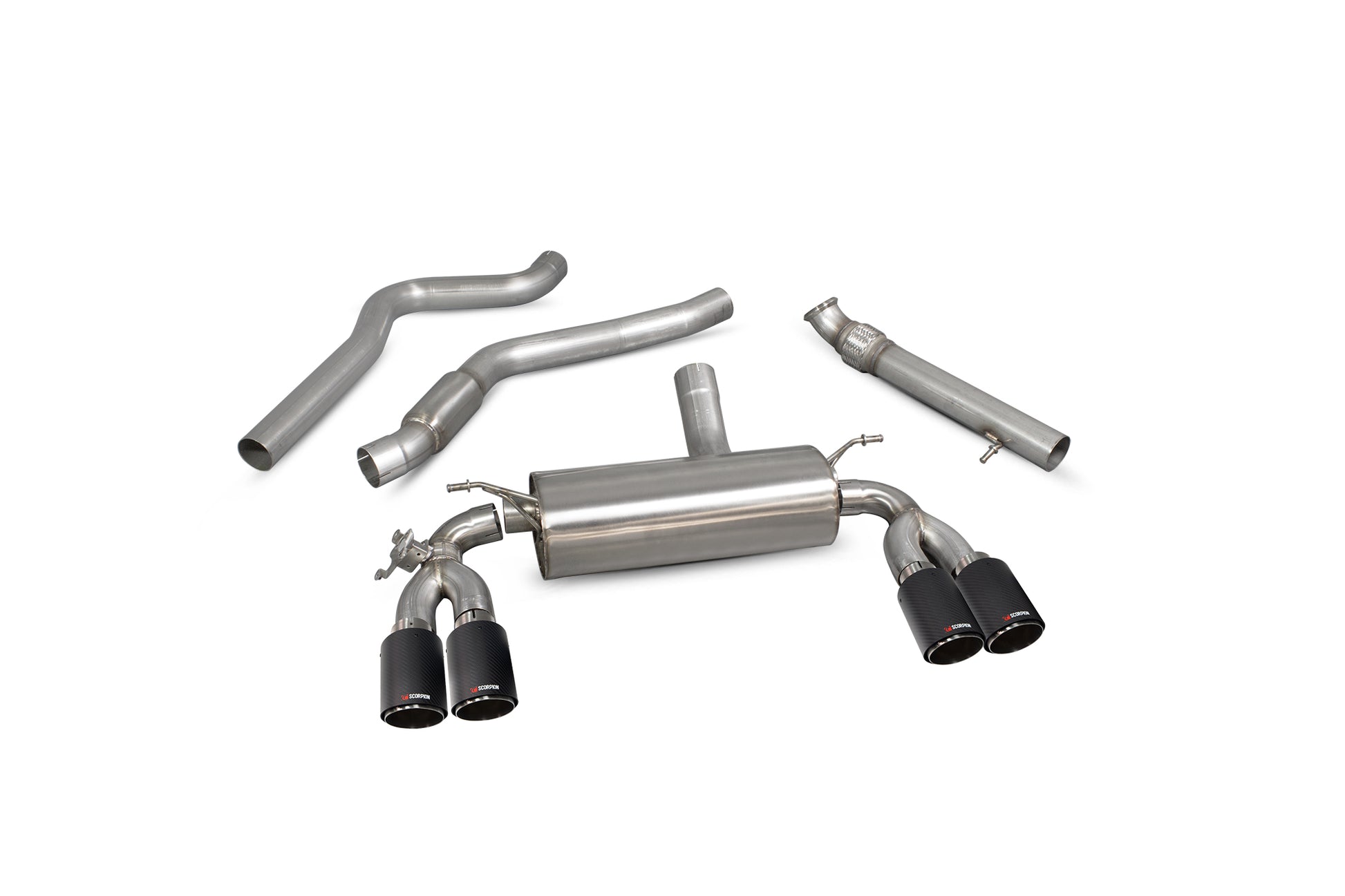 Scorpion SBM075CF BMW M2 F87 Cat-Back System With Electronic Valve | ML Performance UK UK