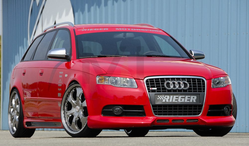 Rieger 00055230 Audi 8E B7 A4 Front Splitter 7 | ML Performance UK Car Parts