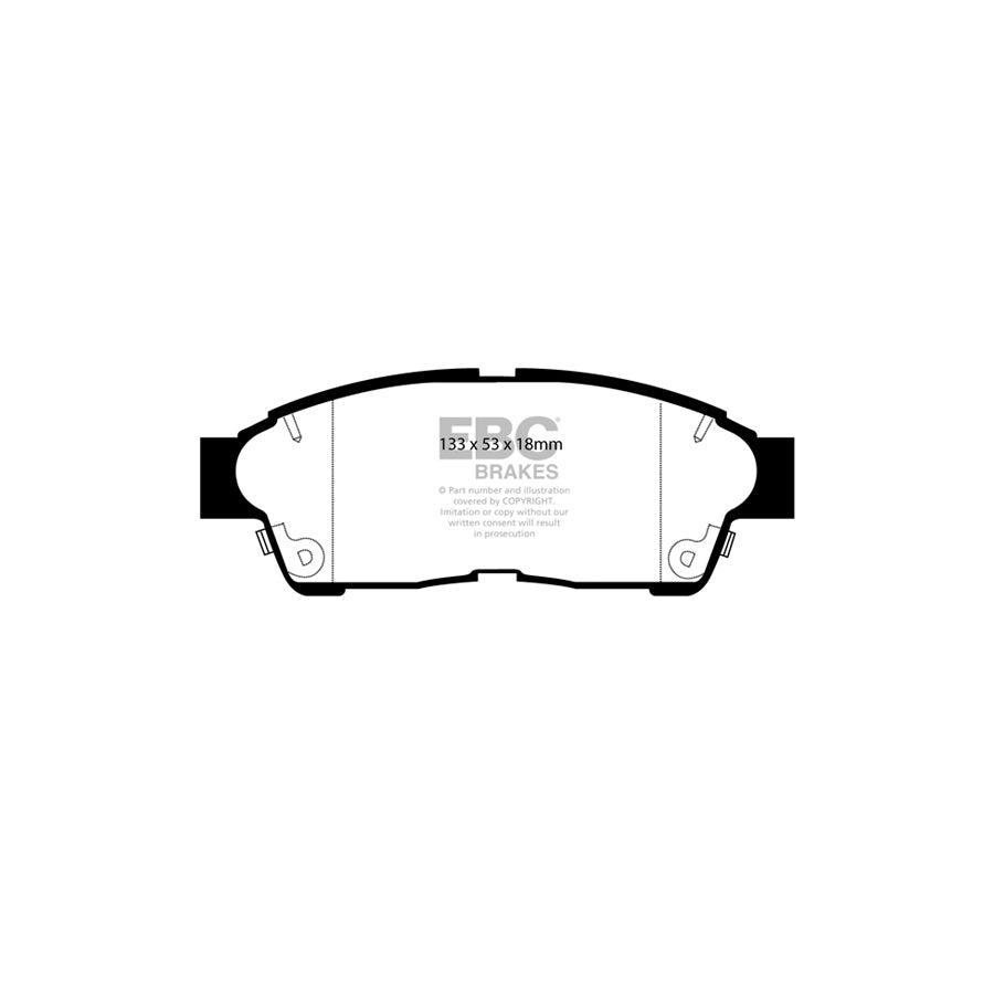 EBC DP4964R Holden Toyota Yellowstuff Front Brake Pads - Akebono Caliper 2 | ML Performance UK Car Parts