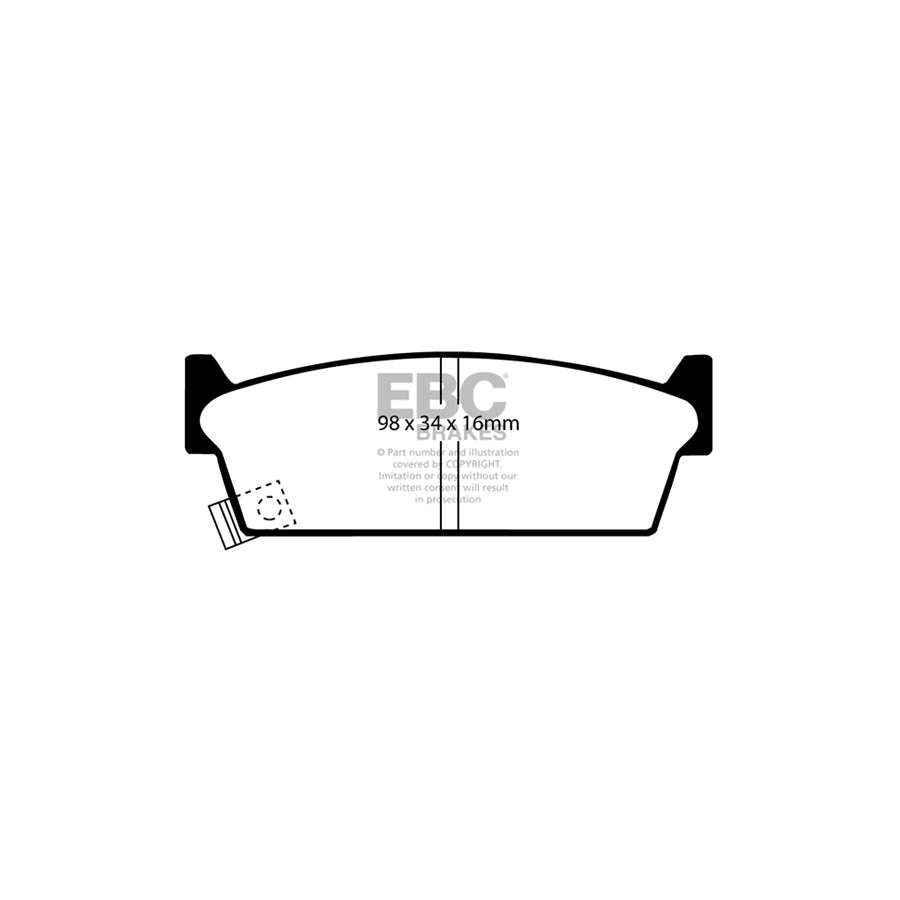 EBC DP3686/2C Nissan Redstuff Rear Brake Pads 2 | ML Performance UK Car Parts