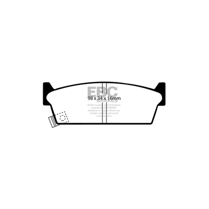 EBC DP3686/2C Nissan Redstuff Rear Brake Pads 2 | ML Performance UK Car Parts