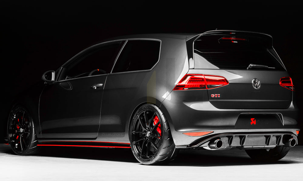 Rieger 00088047 VW Mk7 Golf Rear Diffuser (GTI Clubsport & GTI) 5 | ML Performance UK Car Parts
