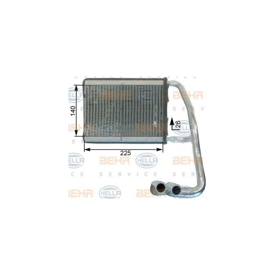 Hella 8FH 351 315-301 Heater Matrix