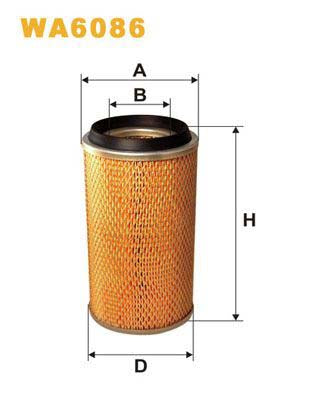WIX Filters WA6086 Air Filter For VW Lt