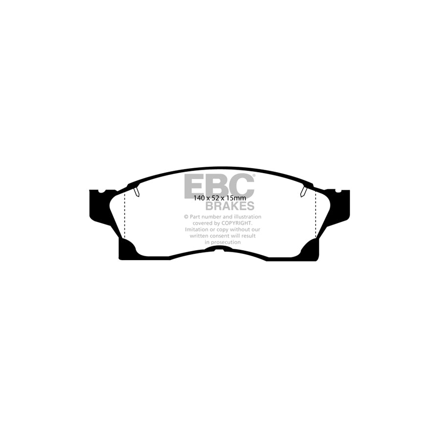 EBC PLK1782 Toyota MR2 Mk2 Yellowstuff Pads and Brake Line Performance Pack 2 | ML Performance UK Car Parts