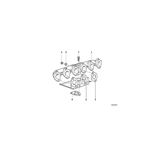 Genuine BMW 11622246174 E34 E36 E38 Gasket Steel (Inc. 525tds, 525td & 725tds) | ML Performance UK Car Parts