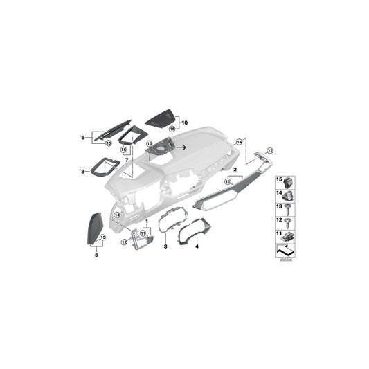 Genuine BMW 51458745270 G05 G06 Cov.Pan.Inst.Pan.Piano Fin.Bl.Fr.Pass. (Inc. X6 30dX, X5 M50dX & X5 45eX) | ML Performance UK