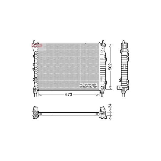 Denso DRM20125 Drm20125 Engine Radiator For Opel Antara (L07) | ML Performance UK
