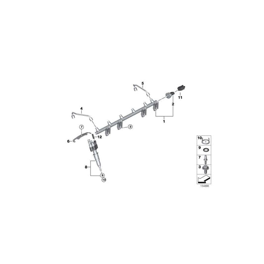 Genuine BMW 13537535897 E93 F10 E92 High-Pressure Rail (Inc. 630i, 530i & 330xi) | ML Performance UK Car Parts