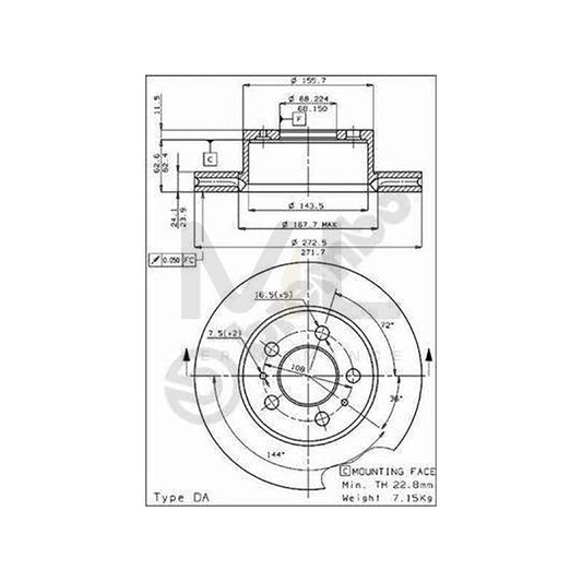 BREMBO 09.C133.10 Brake Disc Internally Vented, High-carbon, with bolts/screws | ML Performance Car Parts
