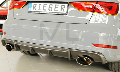 Rieger 00099369 Audi 8V Rear Diffuser (A3 & S3) 4 | ML Performance UK Car Parts