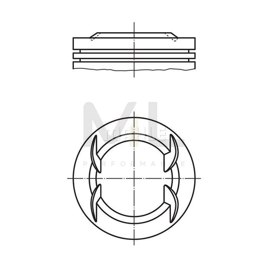 MAHLE ORIGINAL 063 10 00 Piston 82,0 mm, without cooling duct | ML Performance Car Parts