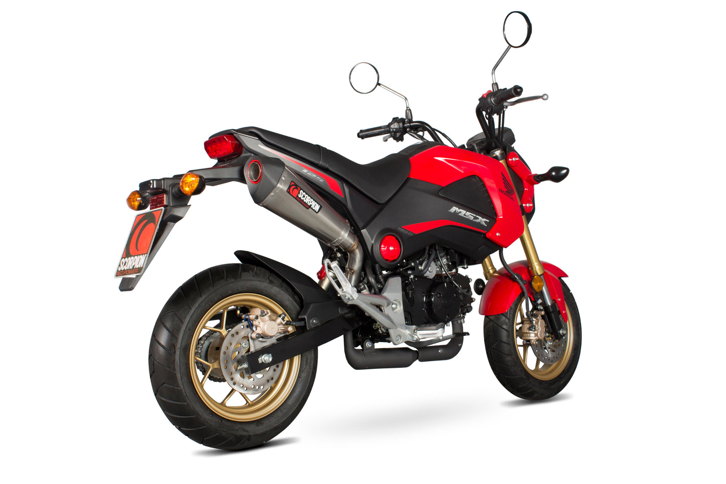 Scorpion RHA170SEO Honda MSX125 Grom Serket Taper Slip-On - Brushed Stainless Steel Sleeve | ML Performance UK UK
