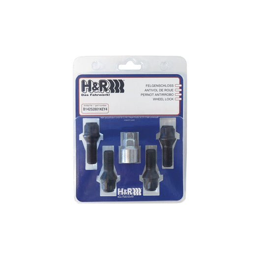 H&R B1252801KEY4 Wheel-Lock set M12 taper head 60° | ML Performance UK Car Parts