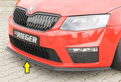 Rieger 00079012 Skoda 5E Octavia RS Front Splitter 1 | ML Performance UK Car Parts