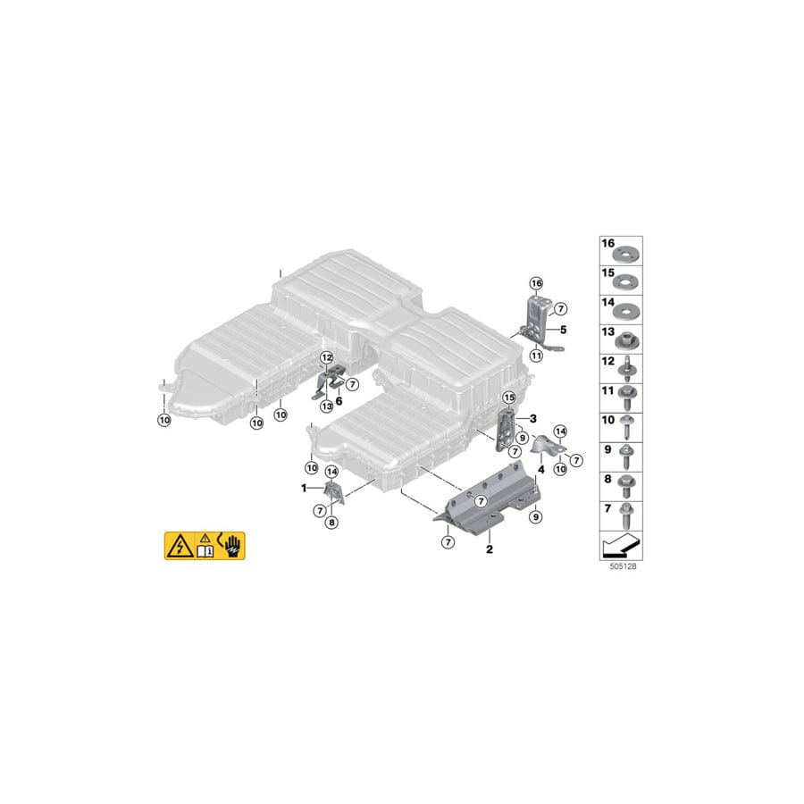 Genuine BMW 61258689188 G05 Bracket, Side (Inc.  & X5 45eX) | ML Performance UK Car Parts