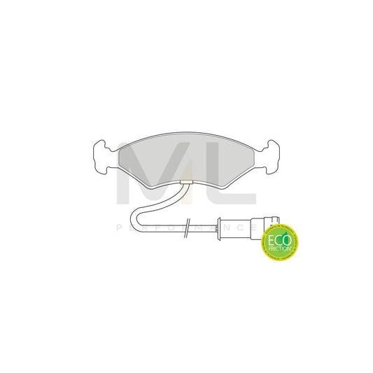 Ferodo Fdb5106 Brake Pad Set Prepared For Wear Indicator, With Accessories | ML Performance Car Parts